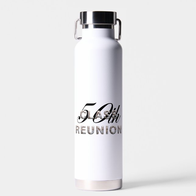 TOP 50th Class Reunion Water Bottle (Front)