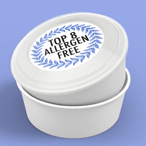 Top 8 Allergen Free Food Label