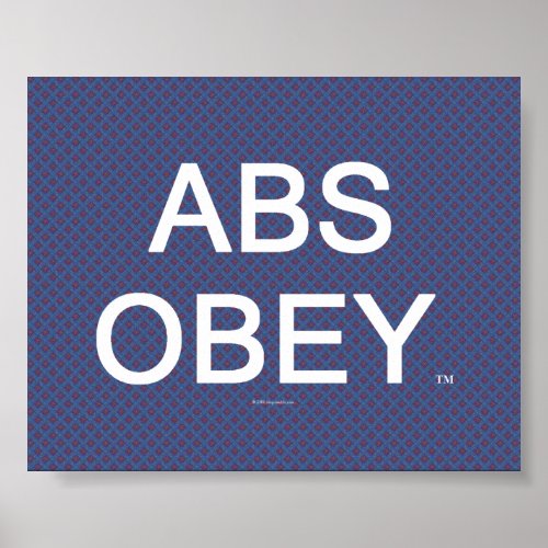 TOP Abs Obey Poster