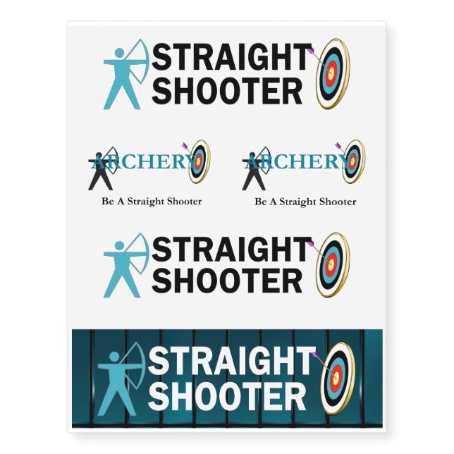 TOP Archery Temporary Tattoos (Front)