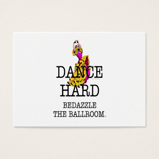 Customizable TOP Ballroom Dazzle Business Card Template