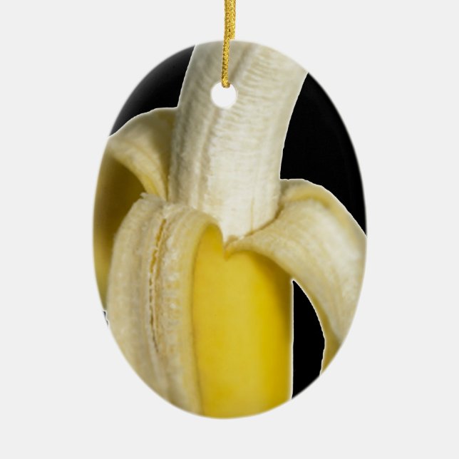 "Top Banana" Ceramic Ornament (Front)