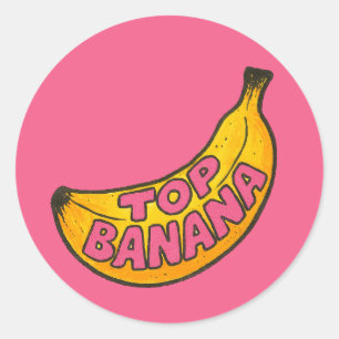 Top Banana Classic Round Sticker