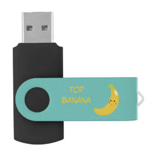 Top Banana Custom Text Flash Drive