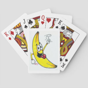 Top Banana, dancing banana cartoon Poker Cards