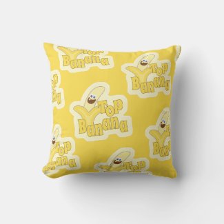 Top Banana Yellow Motivational Winner Pattern