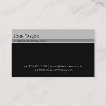 Top Bar Exec Business Card by whatsurbiznass at Zazzle