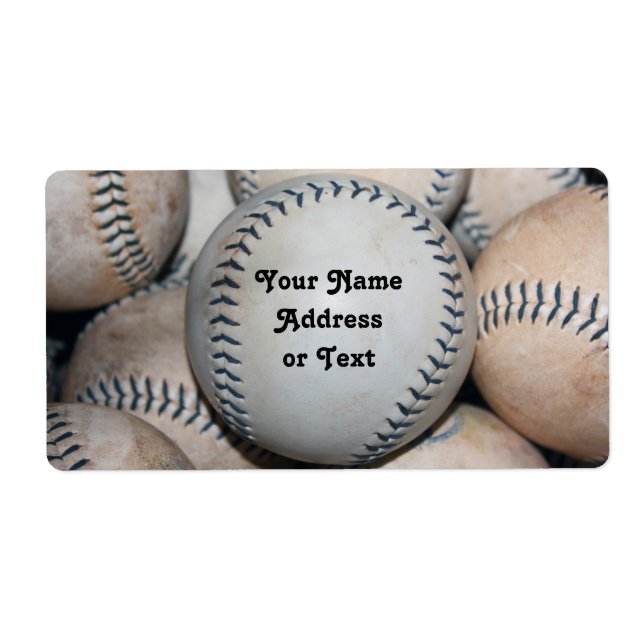 Top Baseball Label (Front)