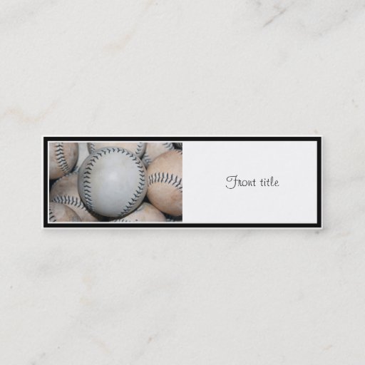 Customizable Top Baseball Business Card Templates