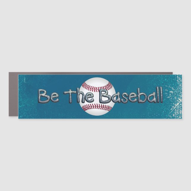 TOP Baseball Slogan Car Magnet (Front)