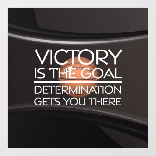 TOP Basketball Victory Goal Window Cling