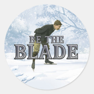 TOP Be the Blade (Figure Skating) Classic Round Sticker