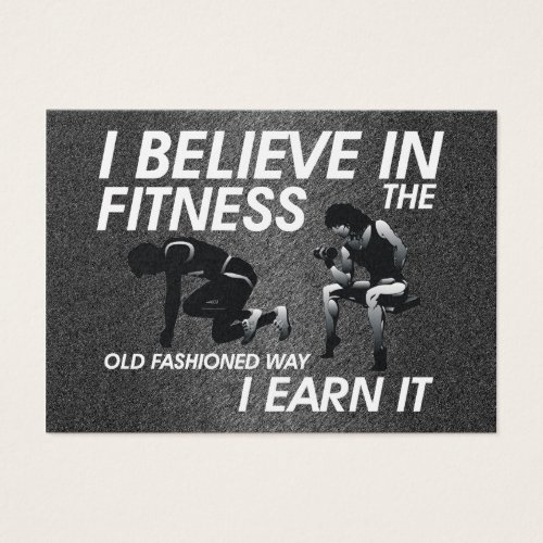 TOP Believe in Fitness Business Card Template