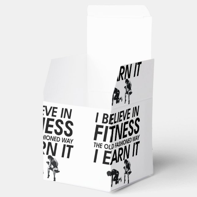 TOP Believe in Fitness Favor Boxes (Opened)