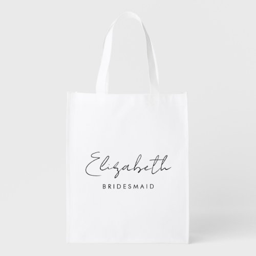Top Best Bridesmaid Gifts Modern Template Womens Grocery Bag