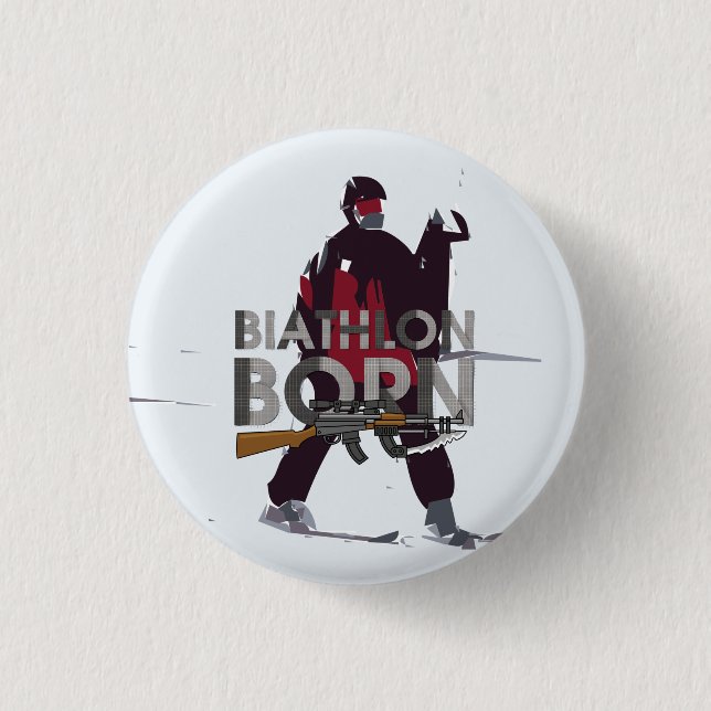 TOP Biathlon Born Button (Front)