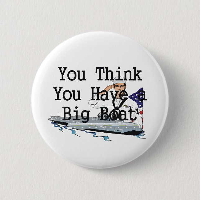 TOP Big Boat Pinback Button (Front)