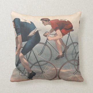 TOP Bike Race Throw Pillow
