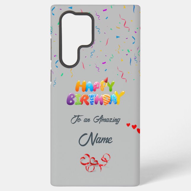 Top Birthday Samsung Galaxy S22 Ultra Case (Back)