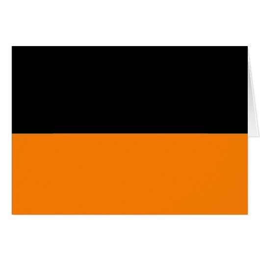 top black bottom orange DIY custom background Cards (Front Horizontal)