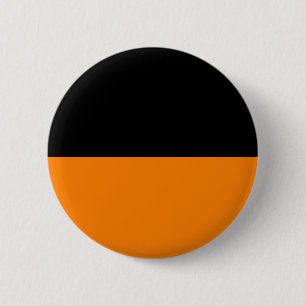 top black bottom orange DIY custom background Pinback Button