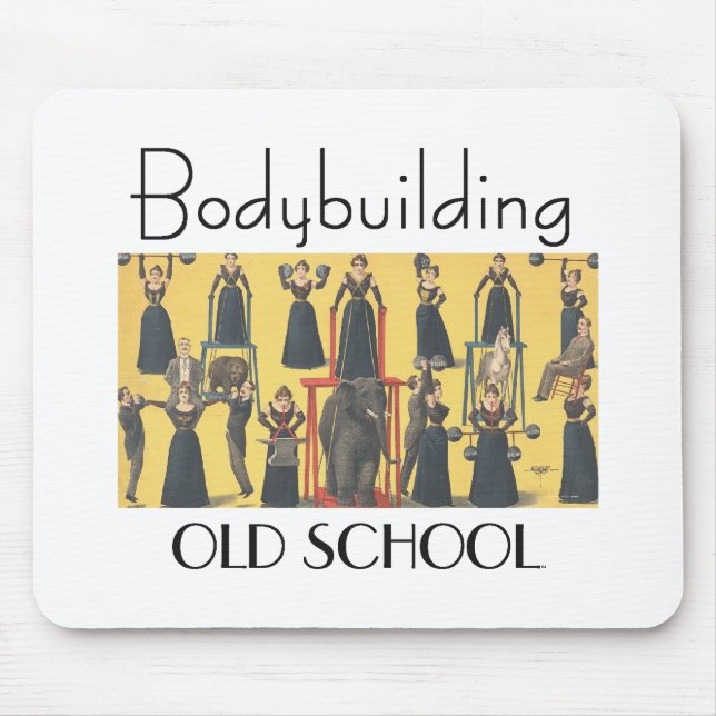 TOP Bodybuilding Girl Mouse Pad (Front)