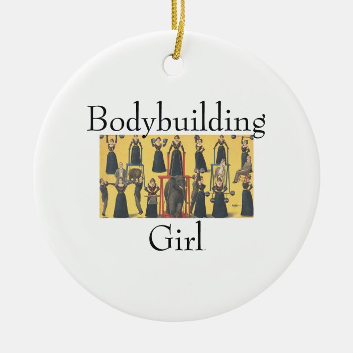 TOP Bodybuilding Girl Christmas Ornament