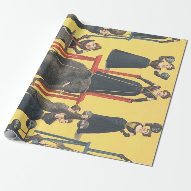 TOP Bodybuilding Girl Wrapping Paper (Unrolled)