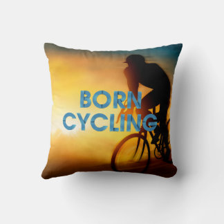 TOP Born Cycling Throw Pillow