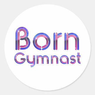 TOP Born Gymnast Classic Round Sticker