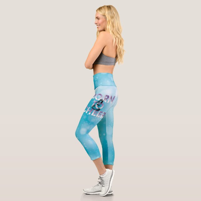 TOP Born to Cheer Capri Leggings (Left)