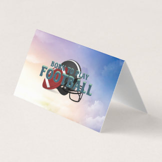 TOP Born to Play Football Business Card