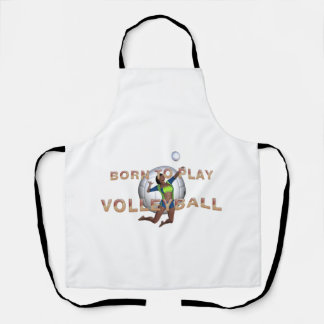 TOP Born to Play Volleyball Apron