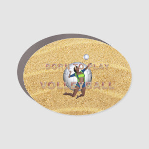 TOP Born to Play Volleyball Car Magnet