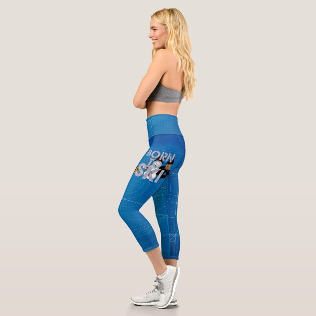 TOP Born to Ski Capri Leggings (Left)