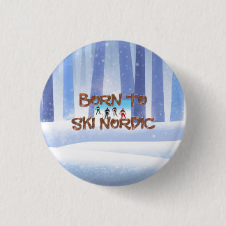 TOP Born to Ski Nordic Button