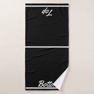 Top & Bottom Labeled Towel