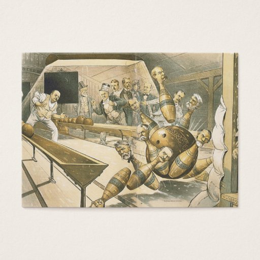 Customizable TOP Bowling Old School Business Card Templates