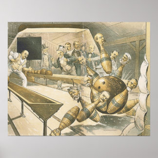 TOP Bowling Old School Poster