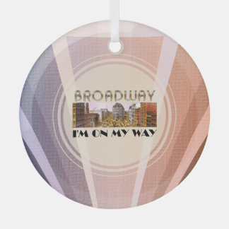 TOP Broadway Star Glass Ornament