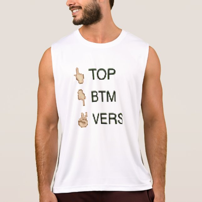 'top btm vers' T-Shirt (Front)