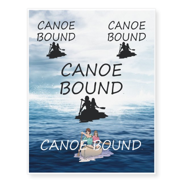 TOP Canoe Bound Temporary Tattoos (Front)