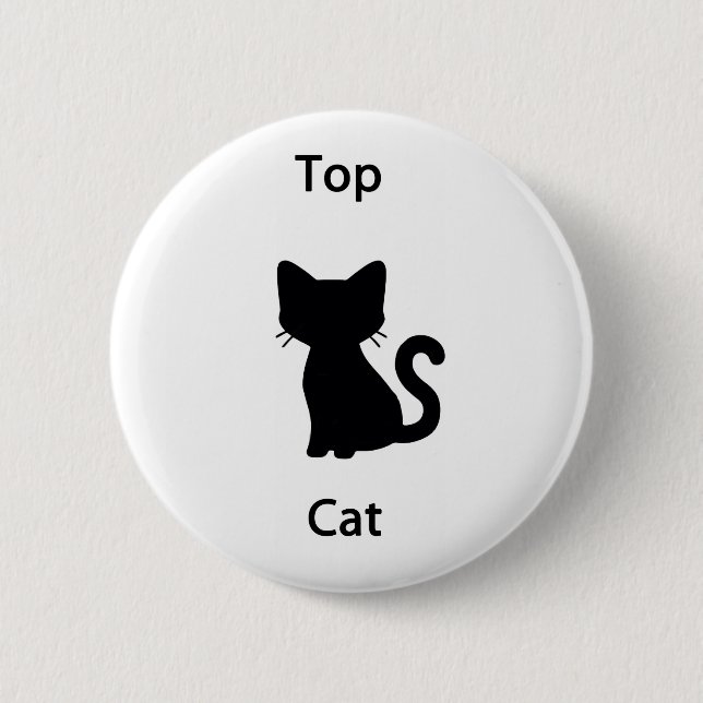 Top cat pinback button (Front)
