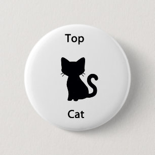 Top cat pinback button