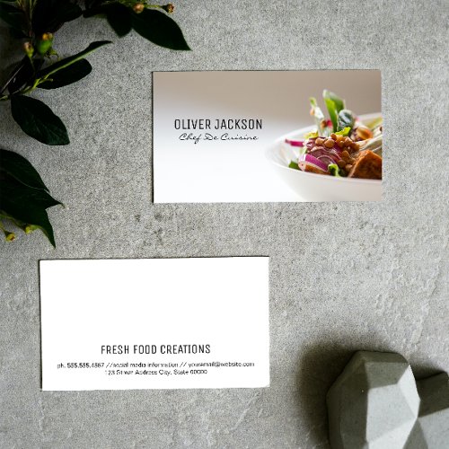 Top Chef  Catering Services Business Card