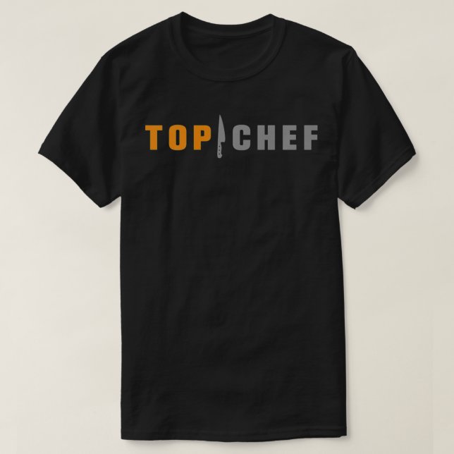 Top Chef Logo SlimFit Premium   Chef shirt  Chef T (Design Front)