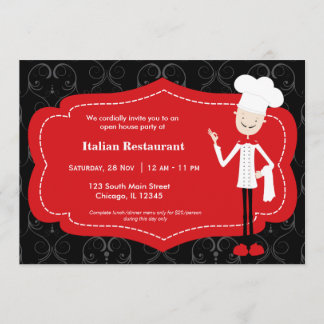 Top Chef Restaurant Invitation