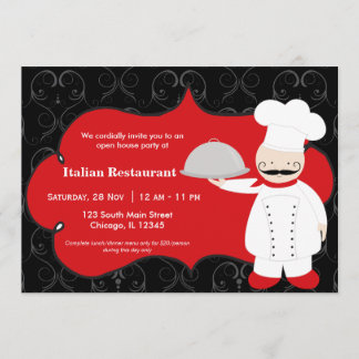 Top Chef Restaurant Invitation