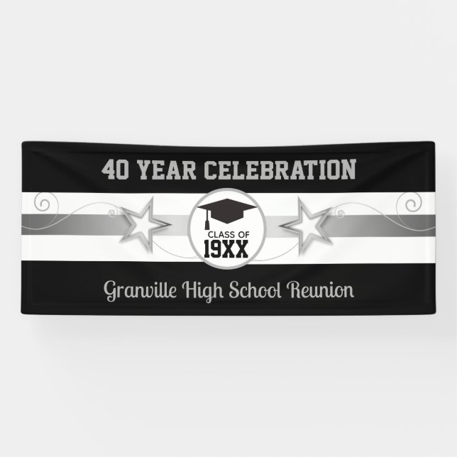 Top Choice! 40 Year Class Reunion Banner (Horizontal)