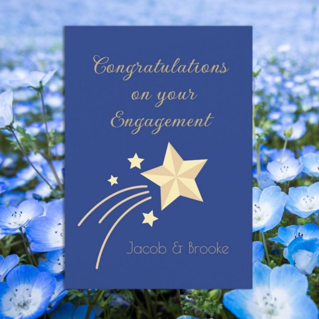 Top Choice! Custom Engagement card
